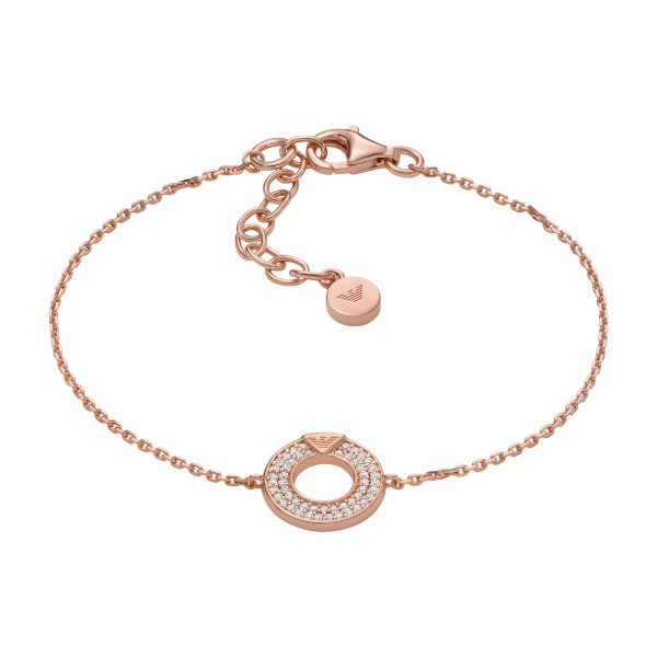 Emporio Armani Rose Gold-Tone Sterling Silver Components Bracelet EG3589221