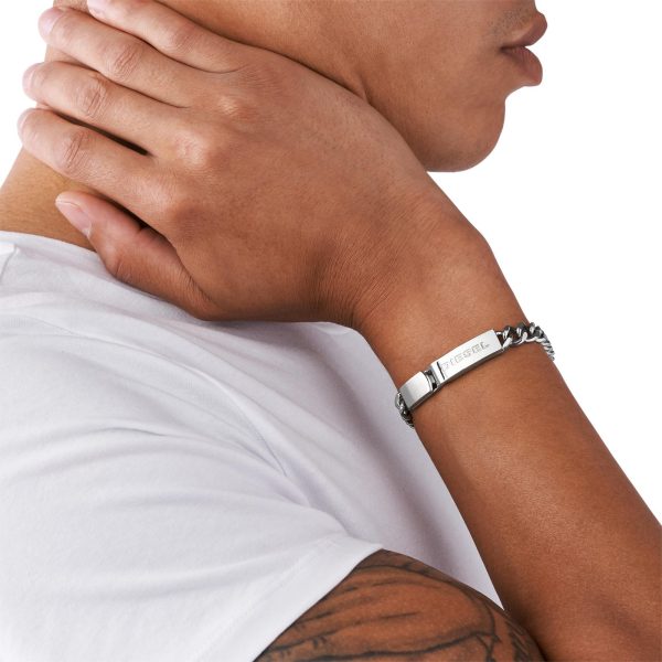 Diesel Stacked Stainless-Steel Bracelet Men’s DX0966040 - Image 2