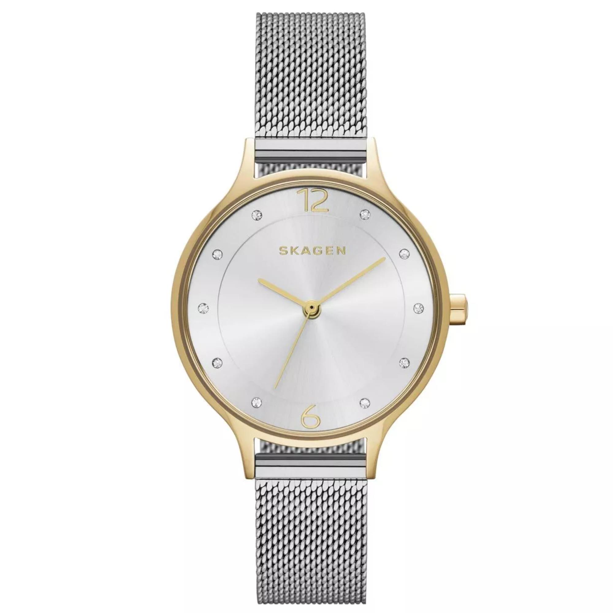 Skagen Anita Lille Two-Tone Steel Mesh Women’s Watch 30mm SKW2340