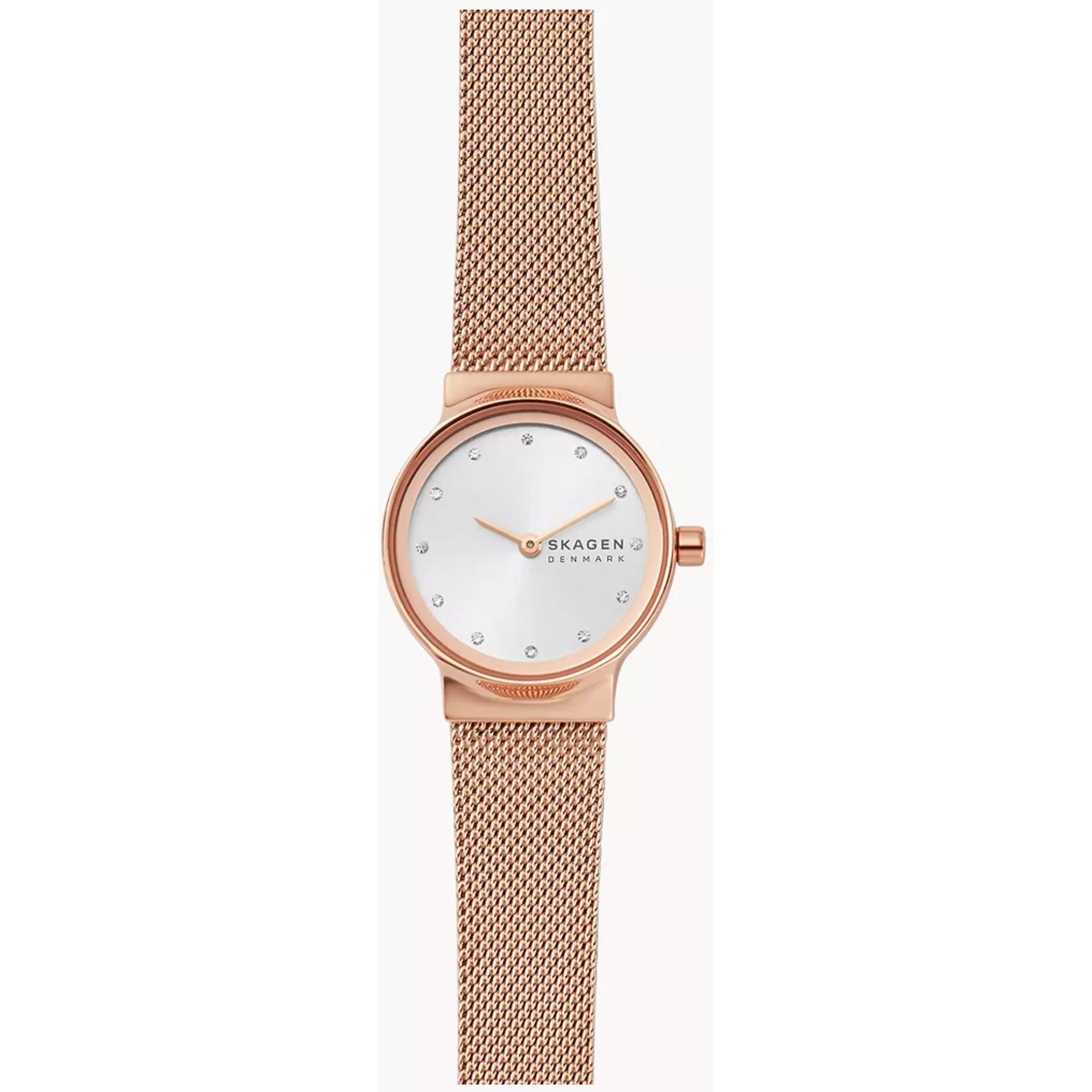 Skagen Freja Lille Rose Gold-Tone Steel Mesh Women’s Watch 26mm SKW2665