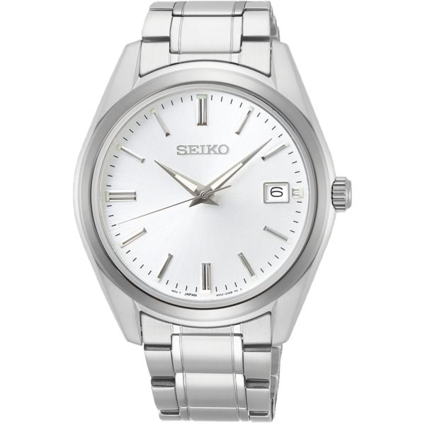 Seiko Conceptual Quartz Silver Sunburst Dial Steel Bracelet SUR307P1