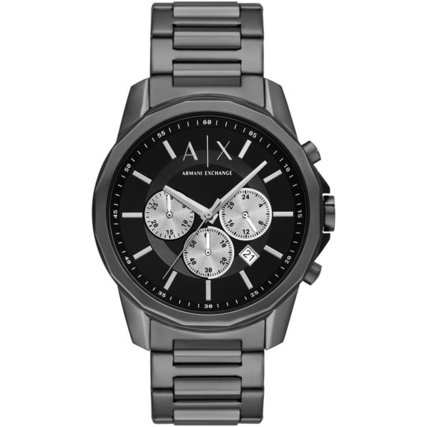 Armani Exchange Chronograph Gunmetal Stainless Steel Black Dial Men’s Watch AX1765