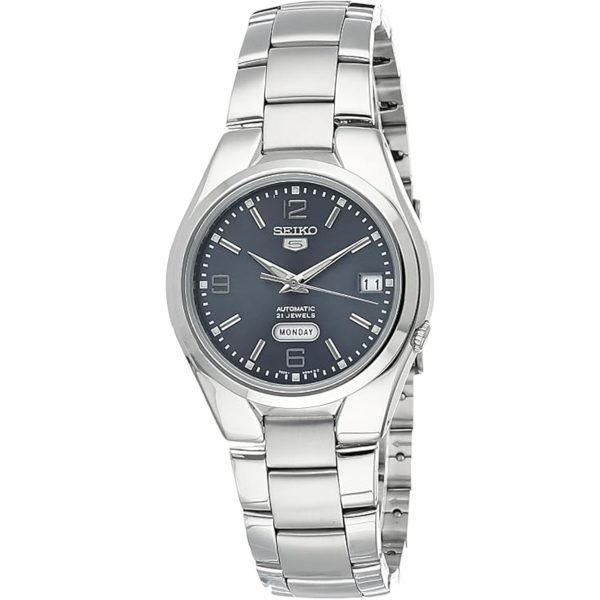 Seiko 5 Automatic Grey Dial Silver Stainless Steel Men's Watch SNK621K1