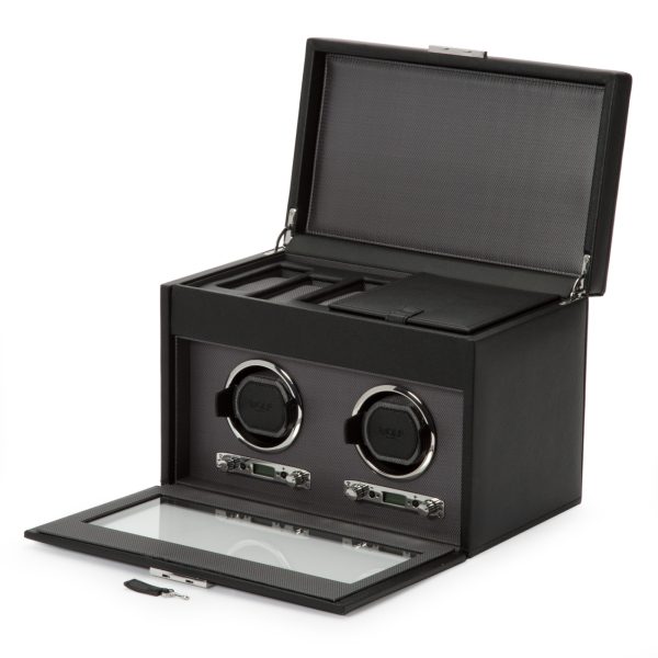 WOLF Double Watch Winder With Storage 456202 - Image 3