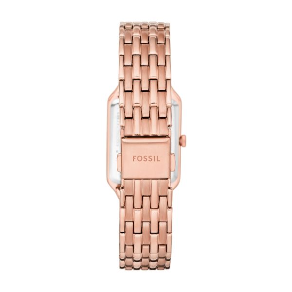 Fossil Raquel Date Rose Gold-Tone Stainless Steel White Dial Women’s Watch ES5271 - Image 3