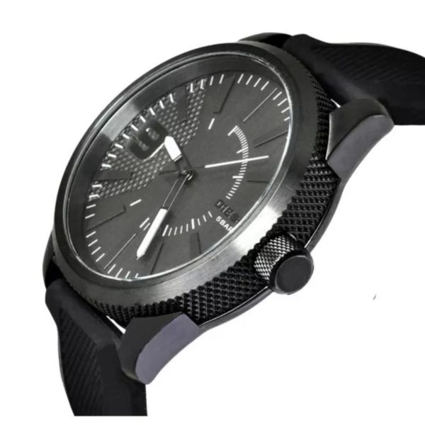 Diesel Rasp Analog Black Dial Silicone Strap Men’s Watch DZ1807 - Image 2