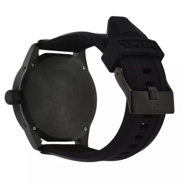 Diesel Rasp Analog Black Dial Silicone Strap Men’s Watch DZ1807 - Image 3