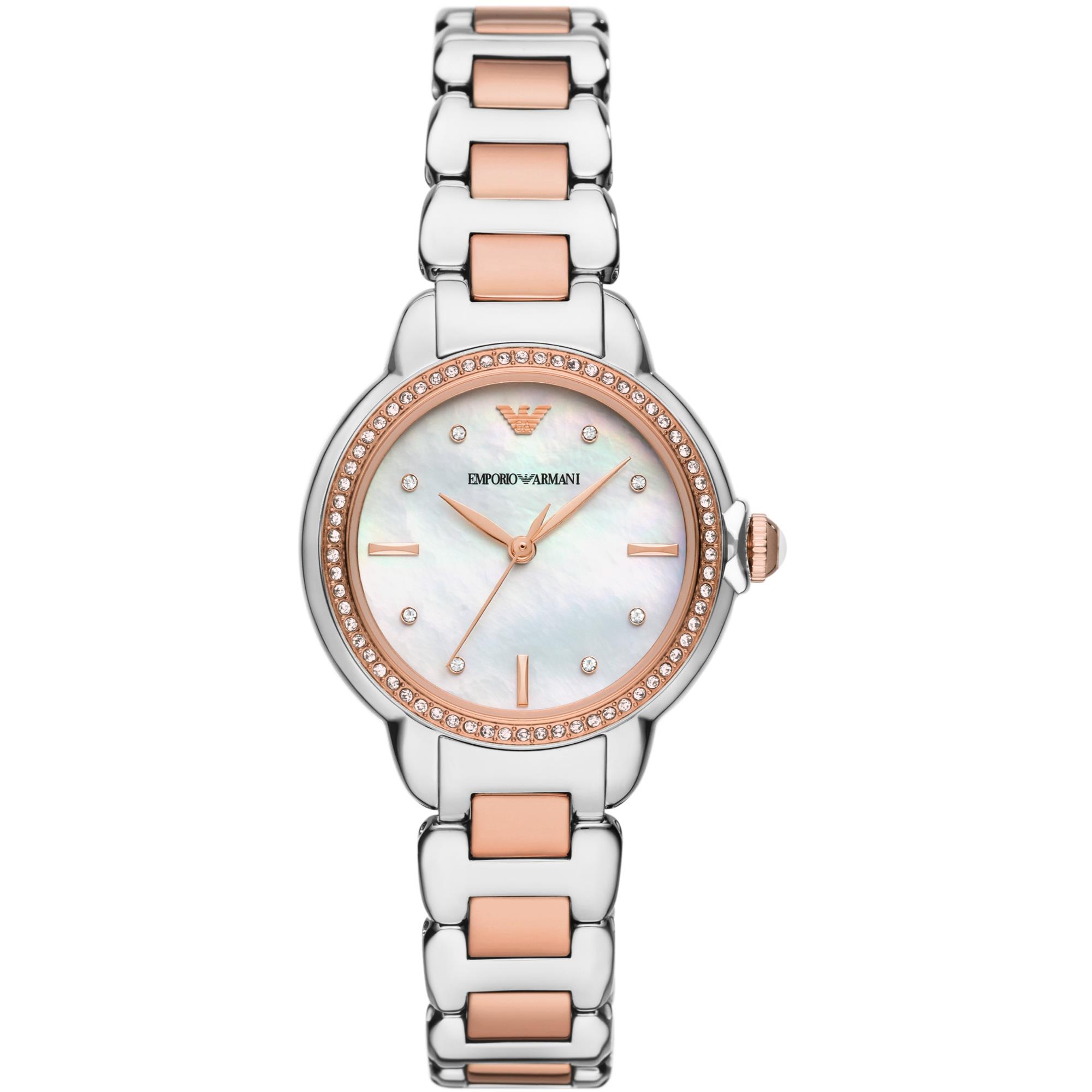 Emporio Armani Three-Hand Two-Tone Stainless Steel Women’s Watch AR11569