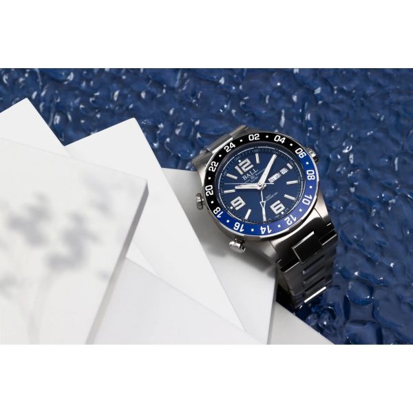 BALL Roadmaster Marine GMT Limited Edition Blue Dial Stainless Steel Men’s Watch DG3000A-S1CJ-BE - Image 5