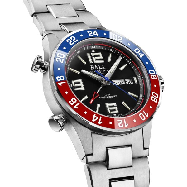 BALL Roadmaster Marine GMT Limited Edition Black Dial Stainless Steel Men’s Watch DG3030B-S4C-BK - Image 3