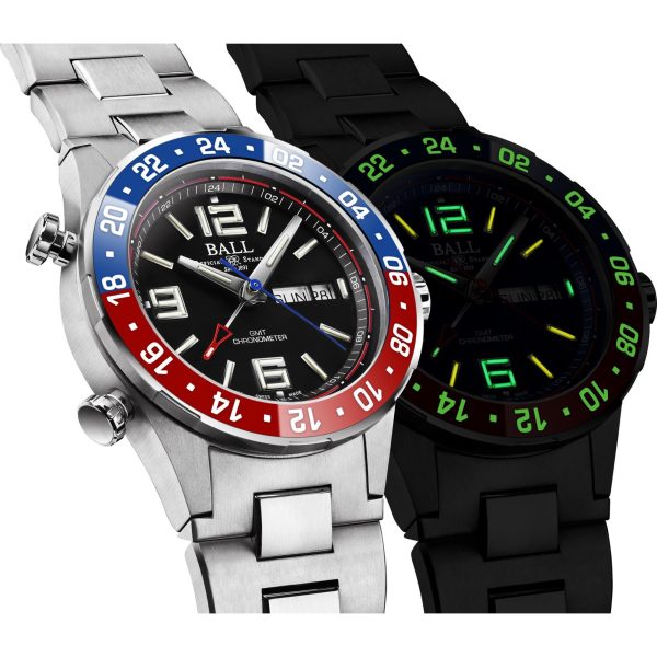 BALL Roadmaster Marine GMT Limited Edition Black Dial Stainless Steel Men’s Watch DG3030B-S4C-BK - Image 6