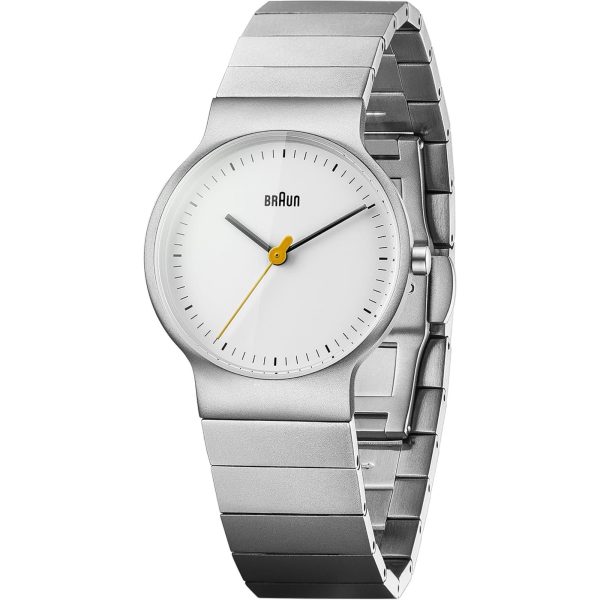 Braun Ladies Classic Slim Watch with White Dial and Silver Stainless Steel Bracelet BN0211SLBTL - Image 2