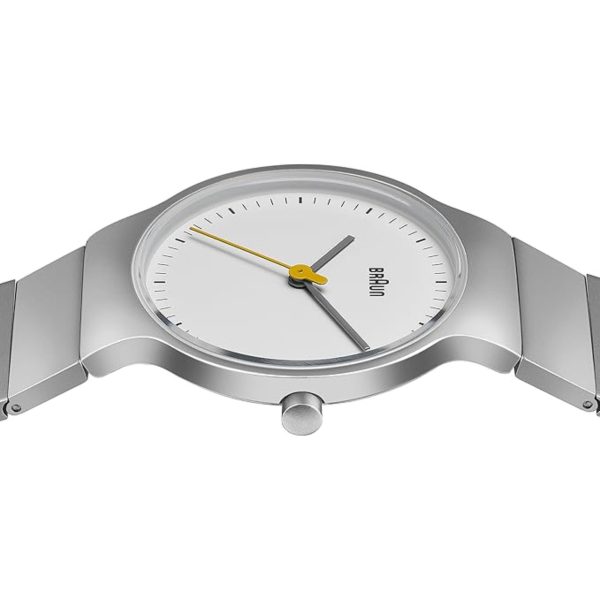 Braun Ladies Classic Slim Watch with White Dial and Silver Stainless Steel Bracelet BN0211SLBTL - Image 3