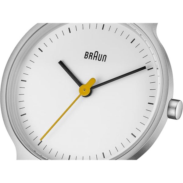 Braun Ladies Classic Slim Watch with White Dial and Silver Stainless Steel Bracelet BN0211SLBTL - Image 5