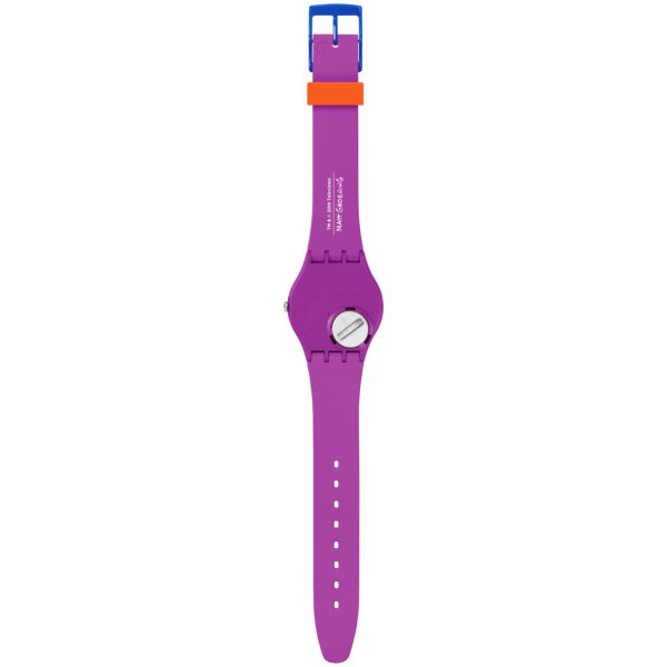 Swatch Simpsons Lisa Class Act Purple Dial Unisex Watch SO28Z118 - Image 4