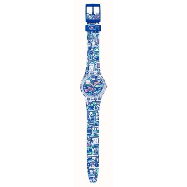 Swatch Quartz B-Bot Watch Keith Haring x Break Free Collection SO28Z702 - Image 3