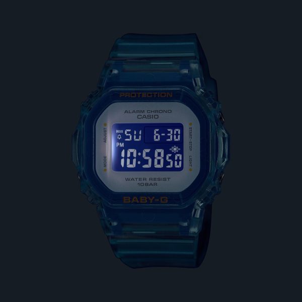 Casio Baby-G Summer Jelly Blue Dial Digital Women’s Watch BGD-565SJ-2ER - Image 3