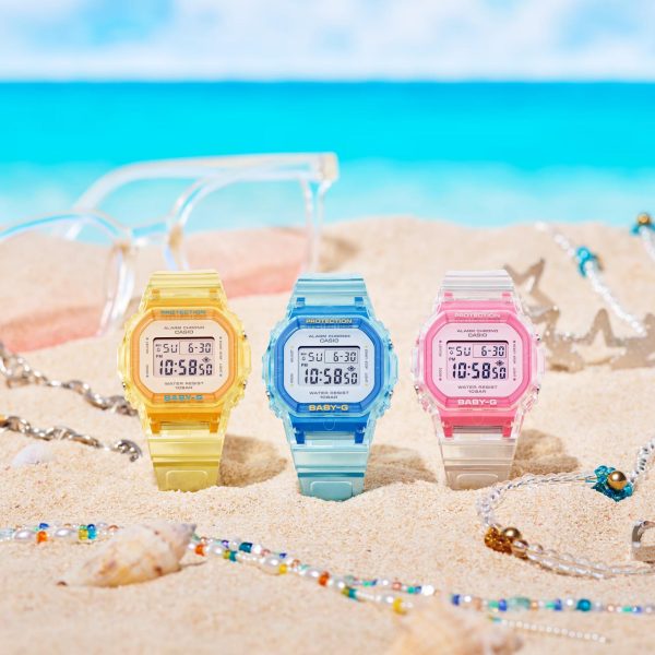 Casio G-Shock Baby-G Summer Jelly Watch White Digital Dial Resin Strap BGD-565SJ-7ER - Image 4