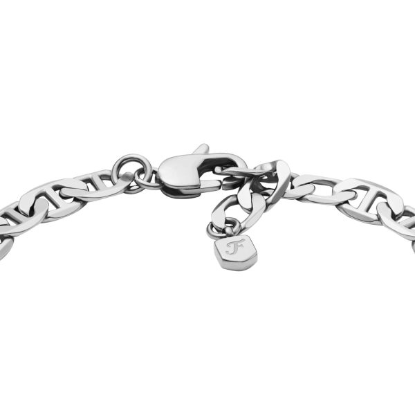 Fossil Unisex Heritage Anchor Chains Stainless Steel Chain Bracelet JA7239040 - Image 3