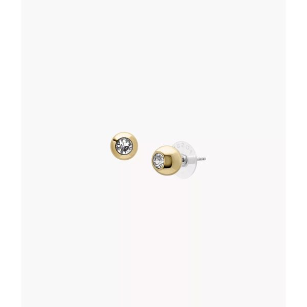 Fossil Bright Baubles Gold-Tone Brass Stud Women's Earrings  JA7251710 - Image 2