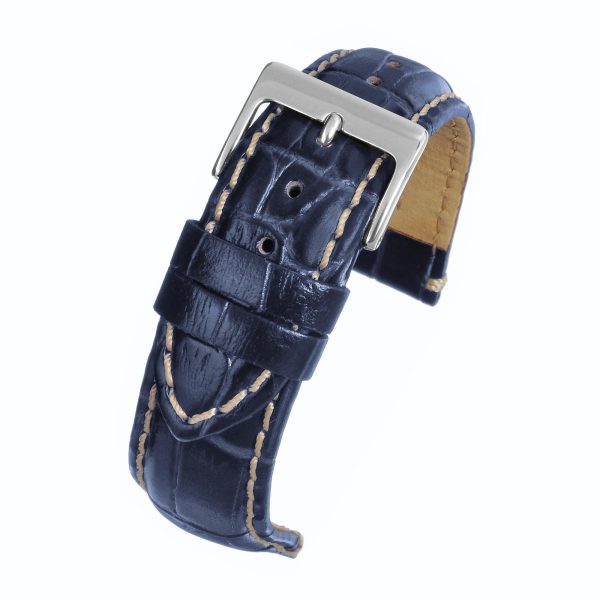 LBS Blue Padded High Grade Men's Watch Strap W1003P/18