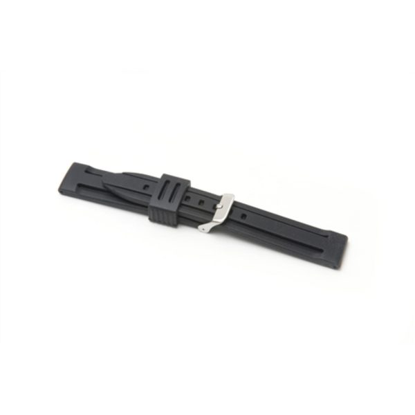 LBS Black Silicone Men's Watch Strap 8001/22