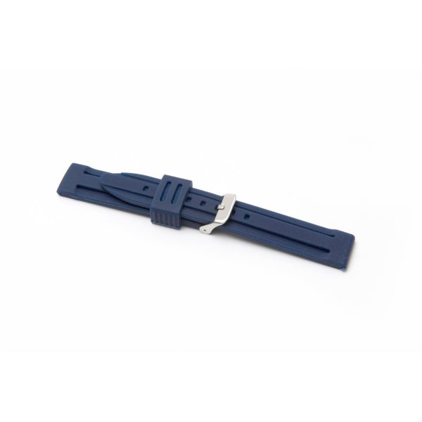 LBS Blue Silicone Men's Watch Strap 8003/22