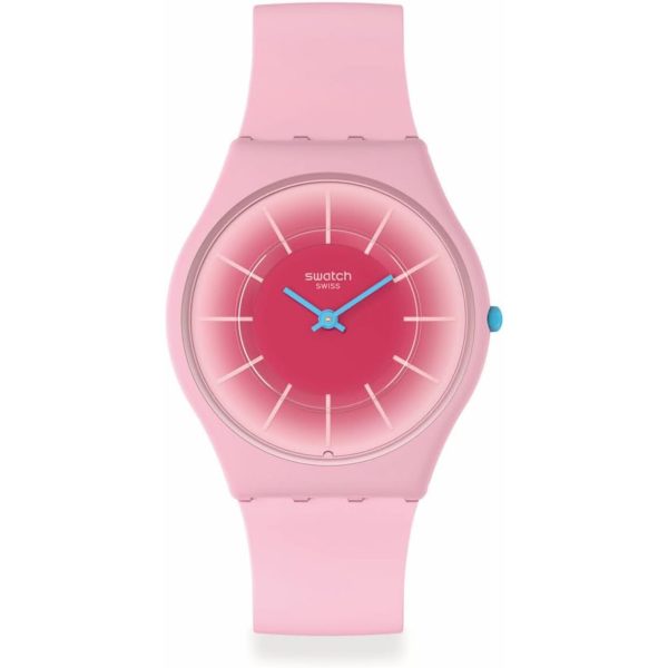 Swatch Radiantly Pink Women’s Quartz Pink Dial Unisex Watch SS08P110