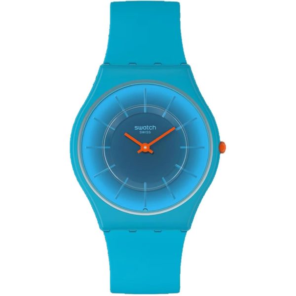 Swatch Skin Radiantly Teal Quartz Blue Dial Unisex Watch SS08N114