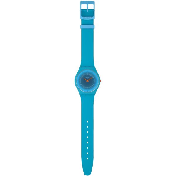 Swatch Skin Radiantly Teal Quartz Blue Dial Unisex Watch SS08N114 - Image 3