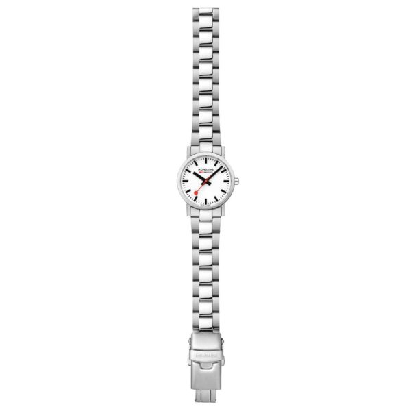 Mondaine Classic Stainless Steel Strap White Dial Ladies Watch A658.30323.11SBJ - Image 4