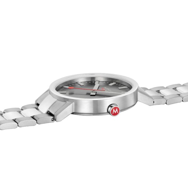 Mondaine Classic Quartz Stainless Steel Strap Grey Dial Unisex Watch A660.30360.81SBJ - Image 2