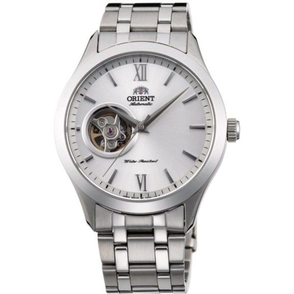 Orient Contemporary Open Heart Silver Dial Men's Watch TAG03001W0